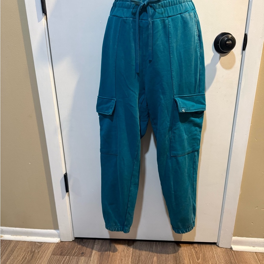 JoyLab Teal Cargo Joggers for Kids